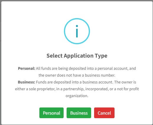 select-application-type