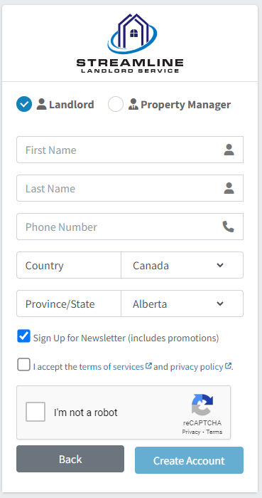 Streamlinels form landlord