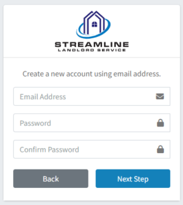 account signup form